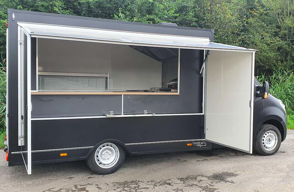 foodtruck noir Bretagne crêpes